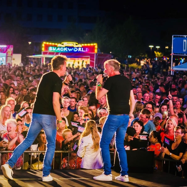 De Dikdakkers live op het podium met Radio Continu Gouden Pijl 2018